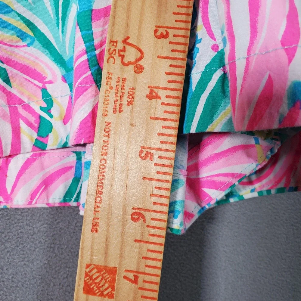 Lilly Pulitzer Shorts Women M Pink Ocean View Sea Turtle Soiree Tropical Coastal - Picture 5 of 8